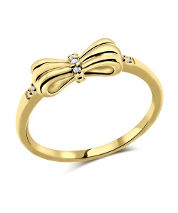 Gold Plated Silver Ring NSR-720-GP